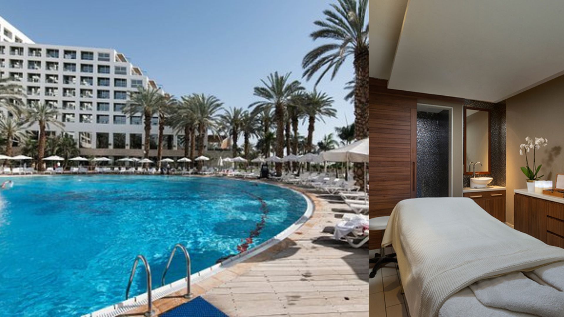 ספא ובריכות במלון נבו ים המלח