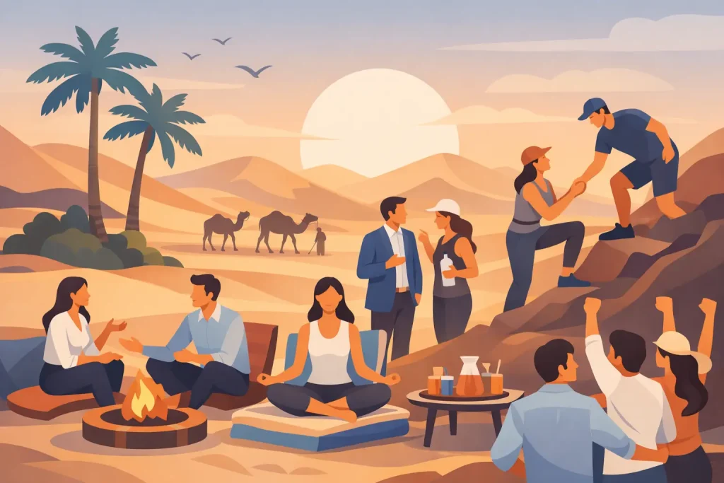 אירוע חברה במדבר שמחזיר לצוות את האנרגיה